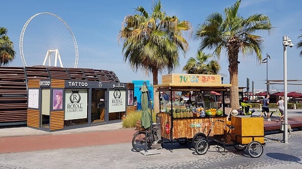 jbr beach Dubai vendors