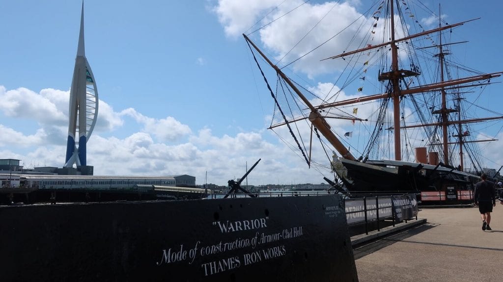 Portsmouth historic dockyard ship